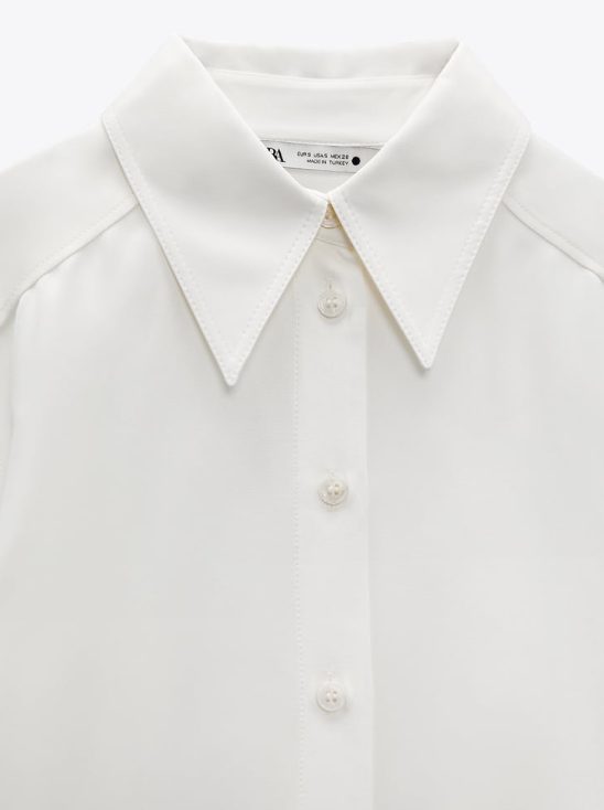 camisa satinada varios colores