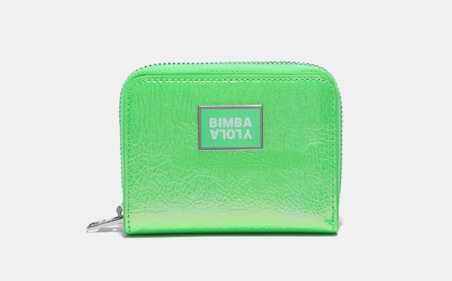 cartera charol verde neon bimba y lola el corte ingles