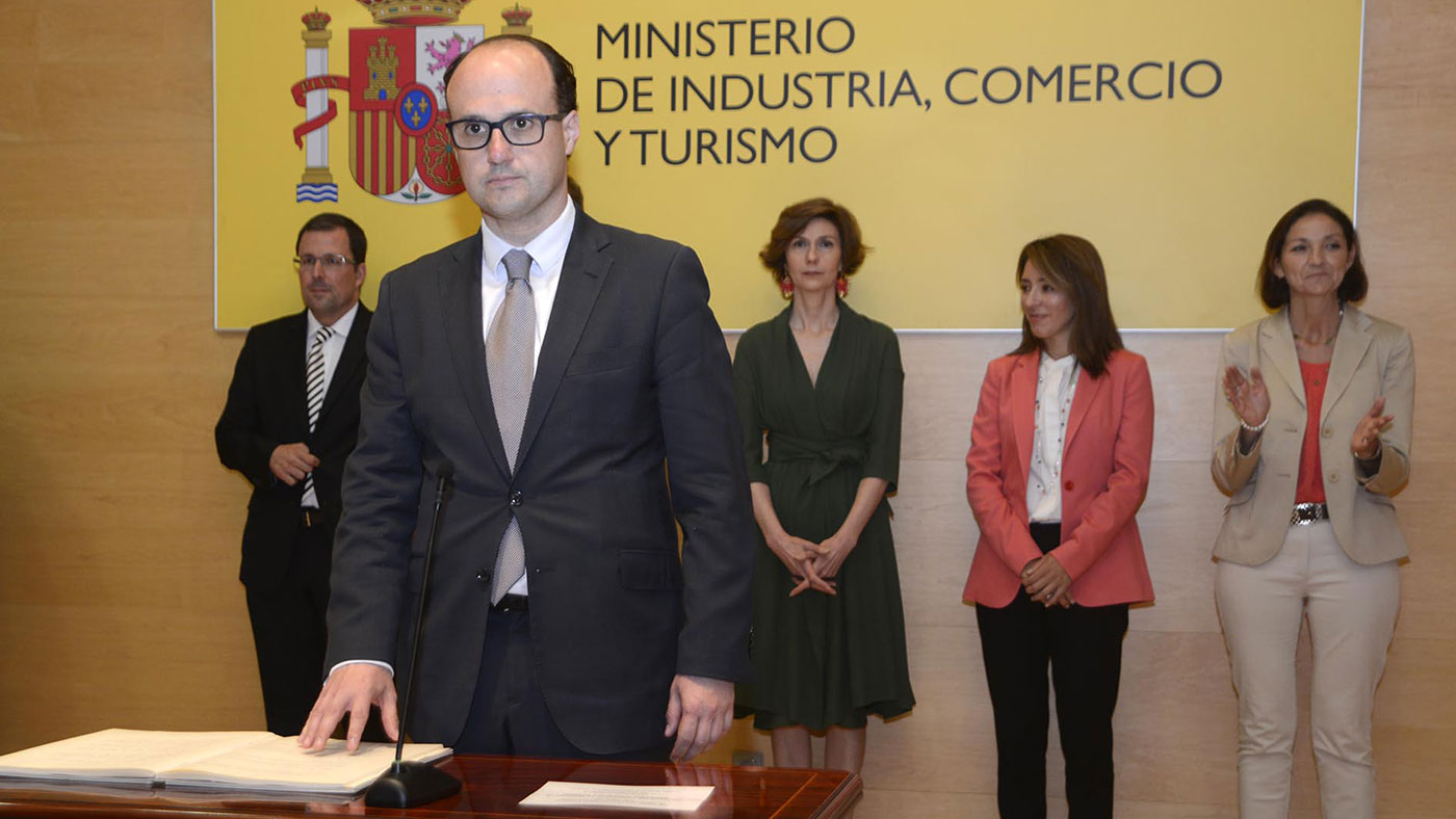 Juan Ignacio Díaz Bidart que tiene que explicar su relación con Koldo García, en su toma de posesión en Industria. AGENCIAS