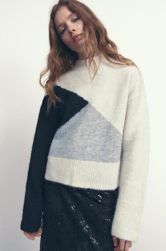 jersey punto color block