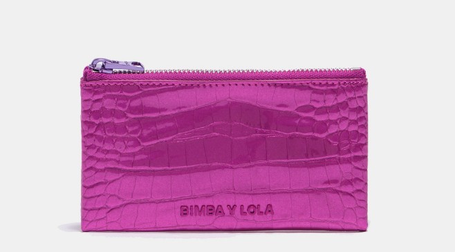 monedero cocodrilo fucsia bimba y lola el corte ingles