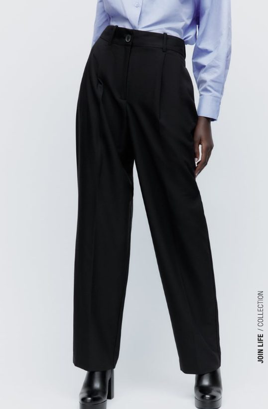 pantalon pinzas zara