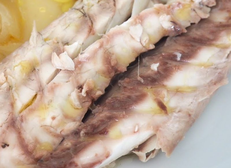 PRIMEROS PASOS DE LA RECETA DE CORVINA AL HORNO