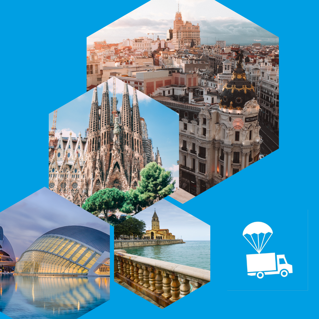 Orange and White Travel to Spain Instagram Post Moncloa