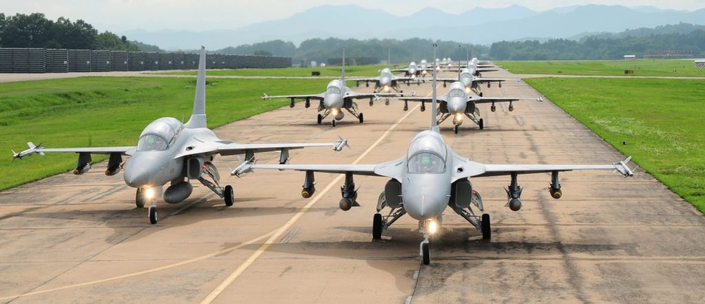 TA 50 Group Display in ROKAF Airbase Moncloa