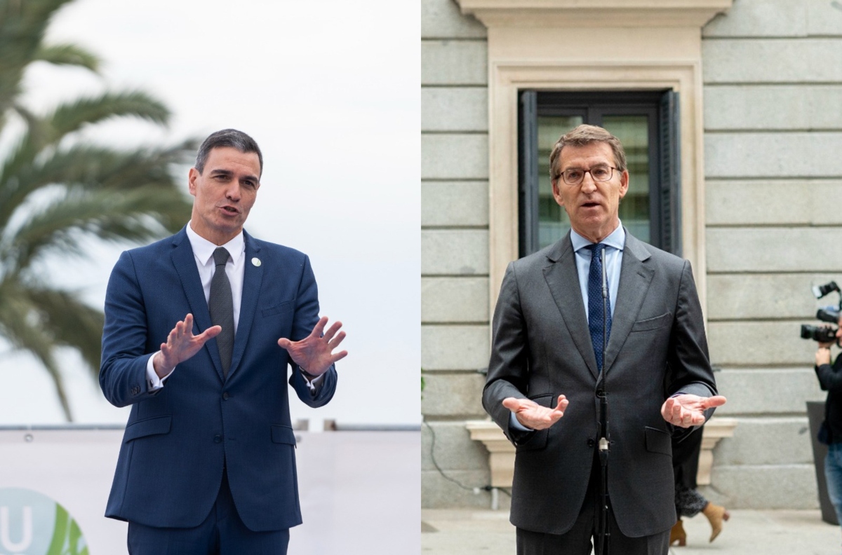 Pedro Sánchez y Alberto Núñez Feijoo.
