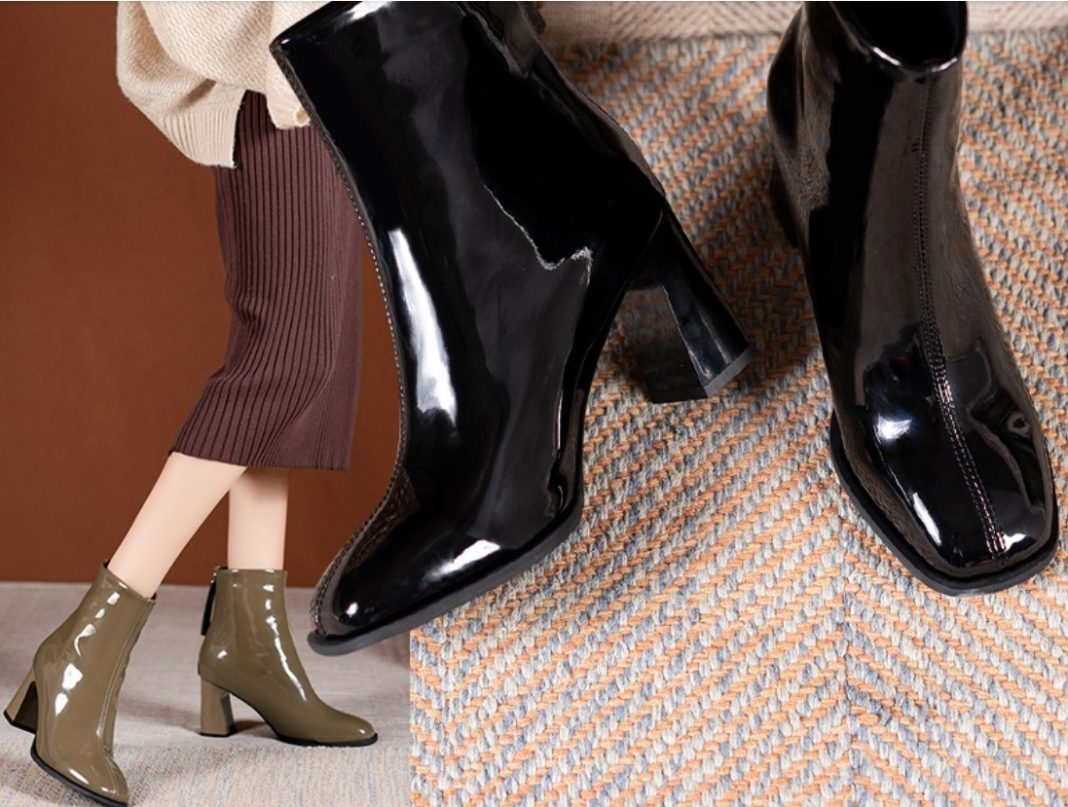 botines de charol