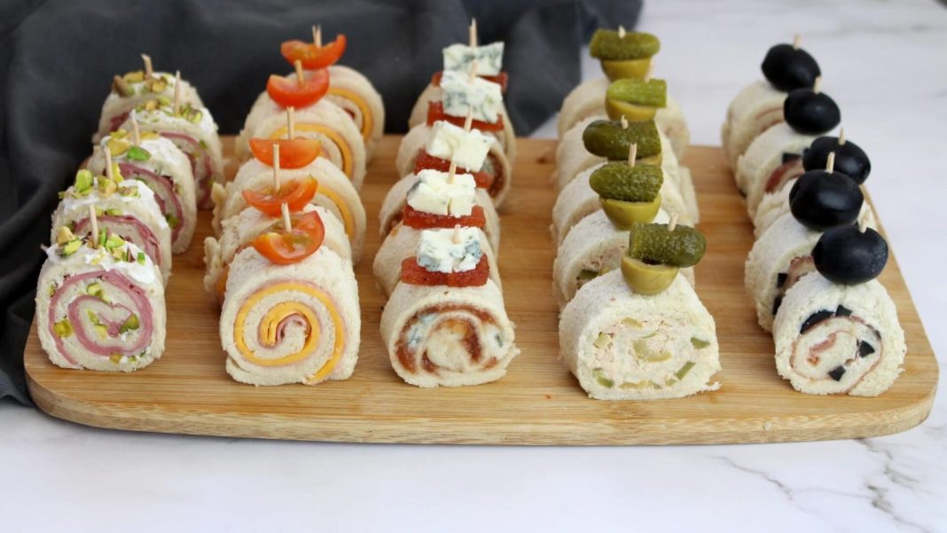 canapés enrollados