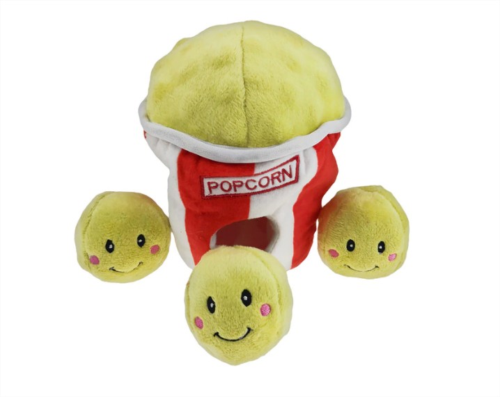 juguete perros cubo palomitas