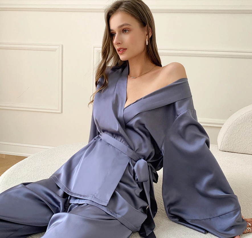 pijama de efecto envolvente