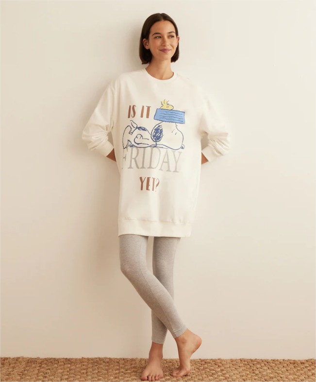 pijama largo snoopy easy wear