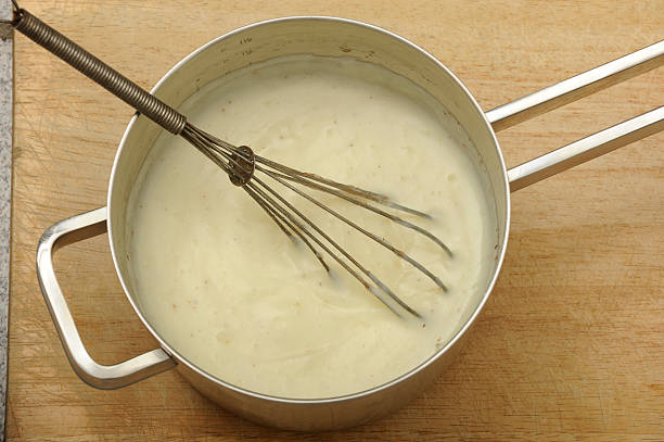 preparar bechamel para mejillones tigre