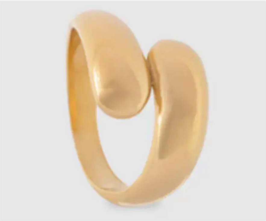 Anillo de plata cruzado el corte inglés