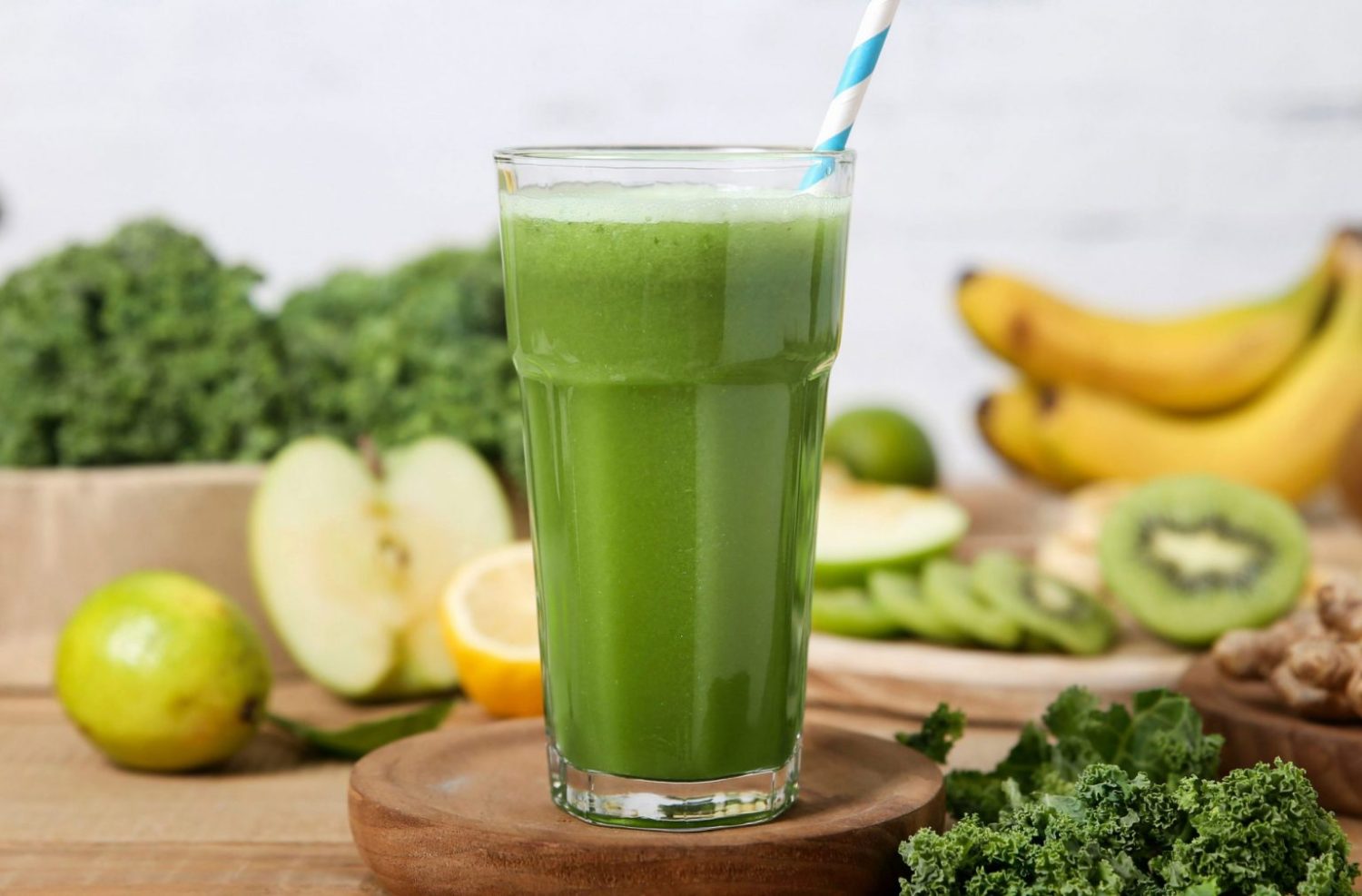 Batido de frutas verdes