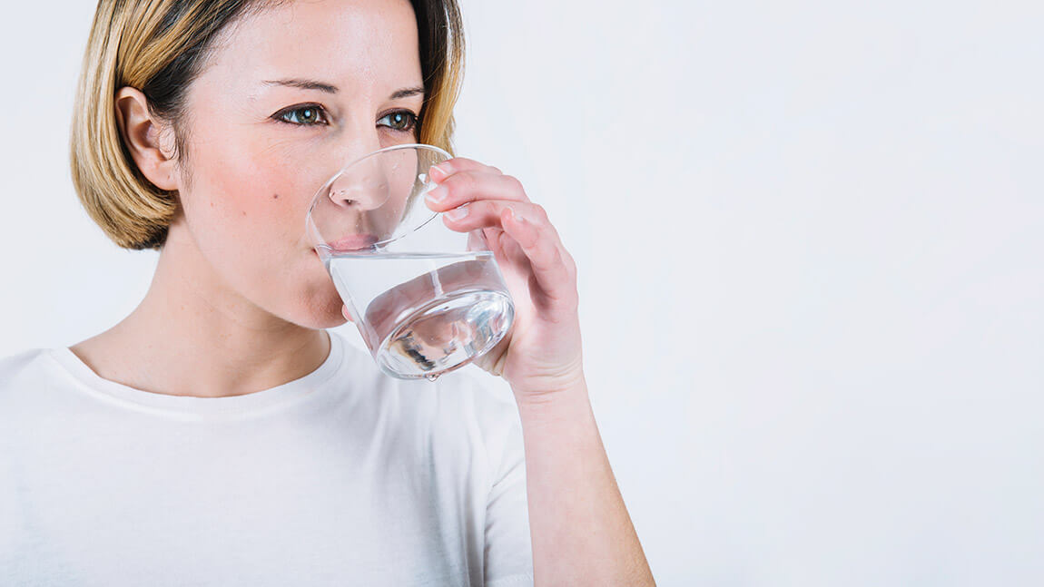 Buena hidratación a través de la ingesta de agua