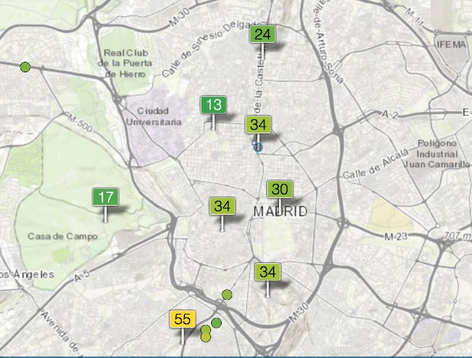 La izquierda presume de Colau, pero quien cumple con la contaminación es Almeida 2 Moncloa Captura de pantalla 2023 01 03 a las 12.42.16 Moncloa