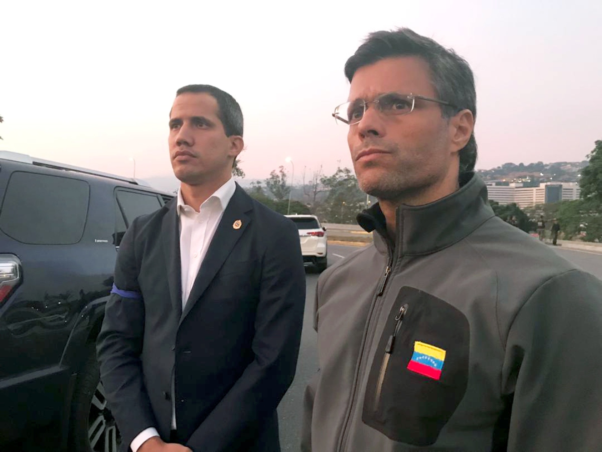 Leopoldo López y Juan Guaidó.
