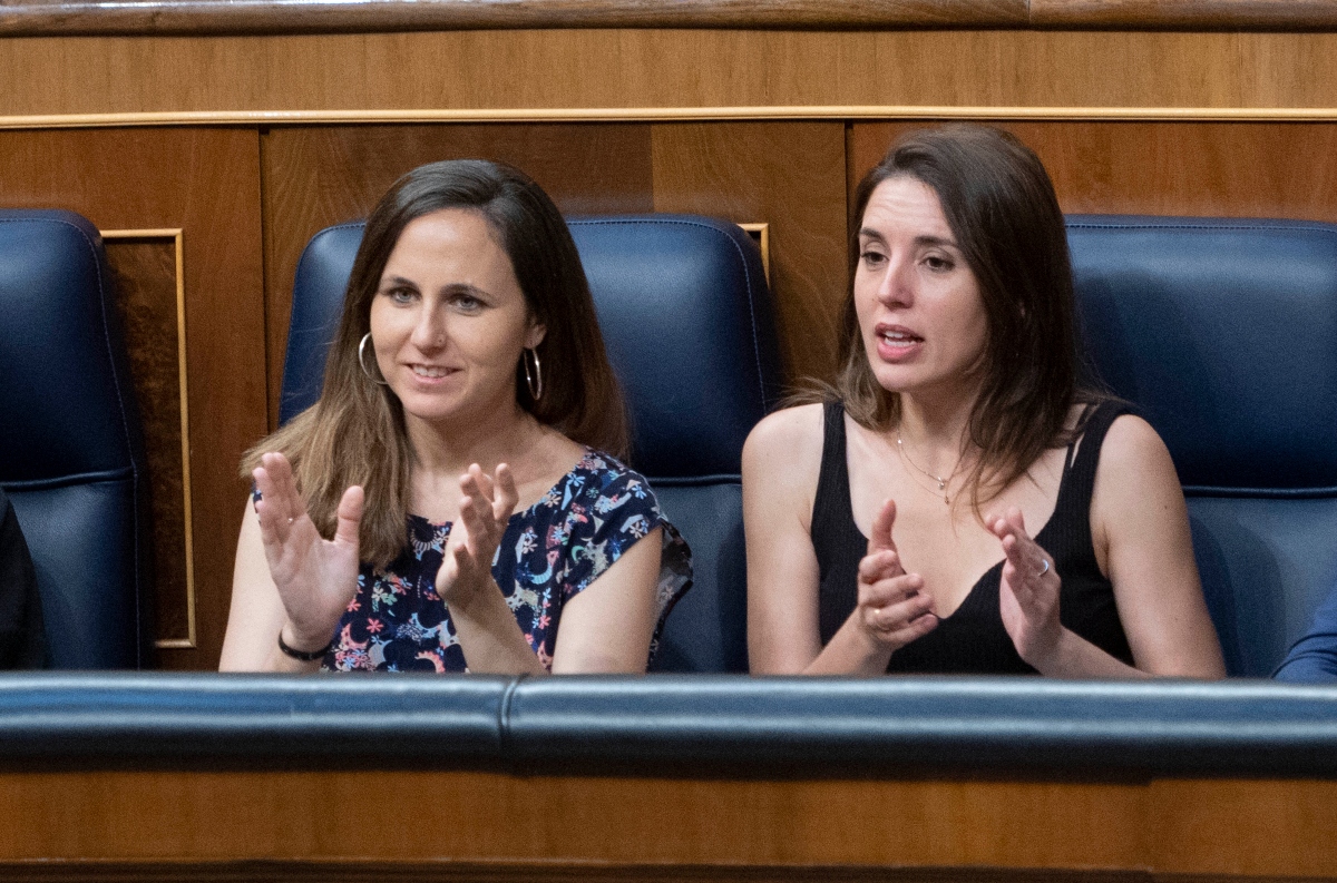 Ione Belarra e Irene Montero, ministras de Podemos.