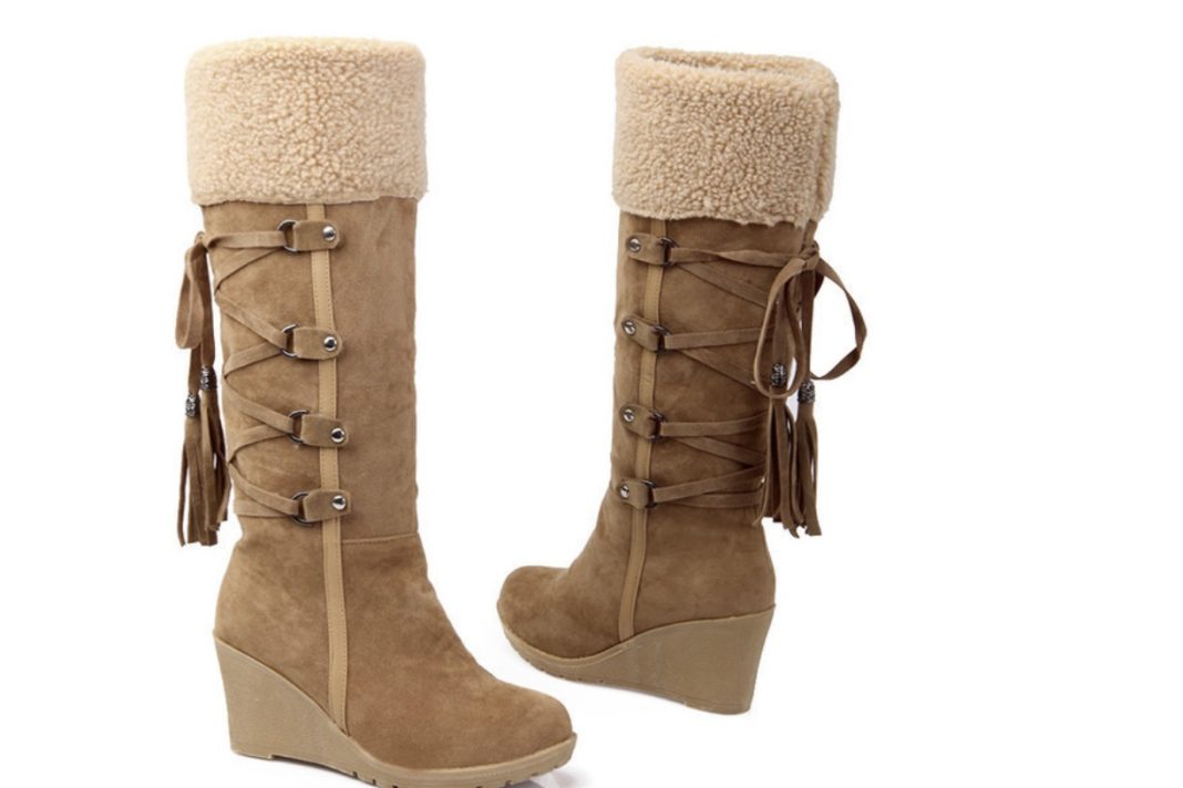 botas altas borreguillo