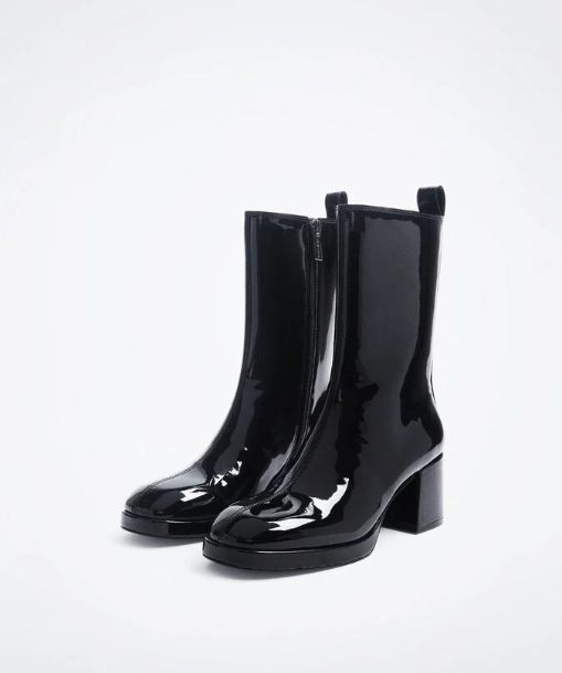 botas vinilo tacon