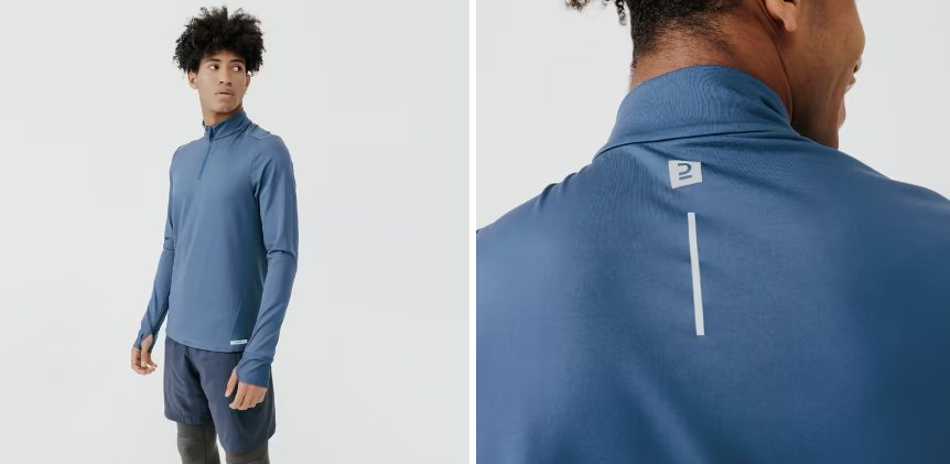 camiseta termica azul prendas de decathlon que parecen de marca