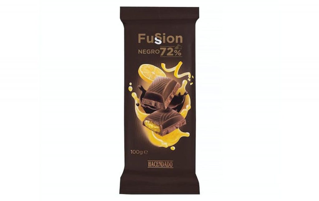 chocolate negro fussion limon mercadona