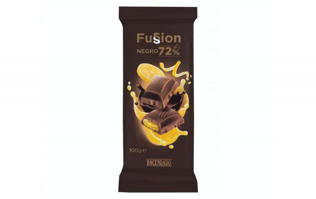 chocolate negro fussion limon mercadona