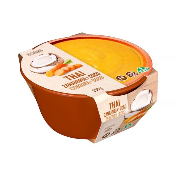 crema thai de zanahoria y coco