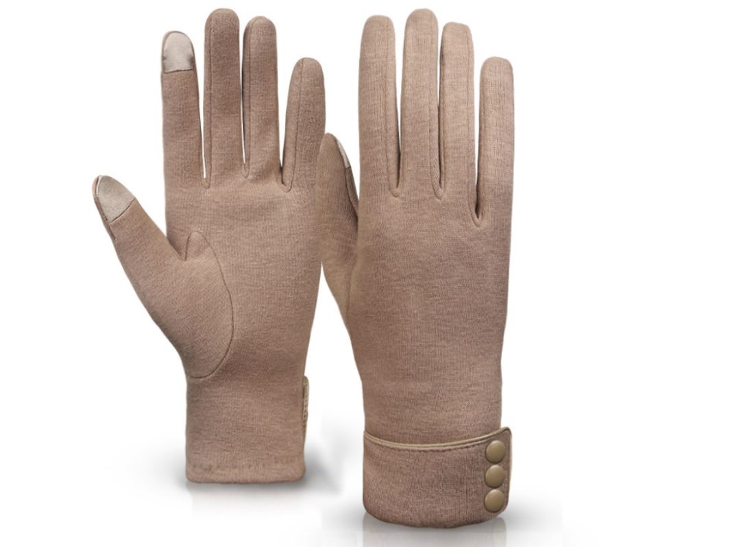 guantes con botones