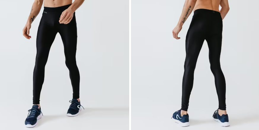 mallas largas transpirables color negro