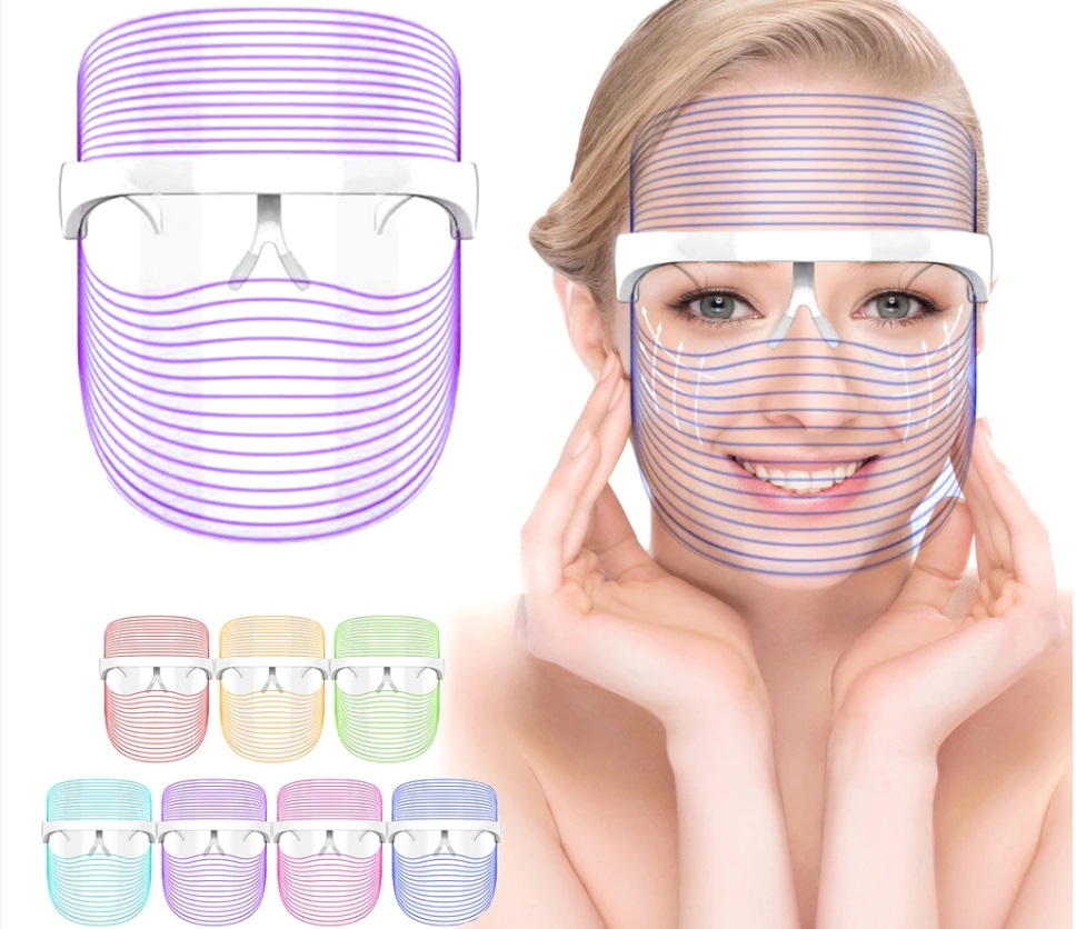 máscara facial led
