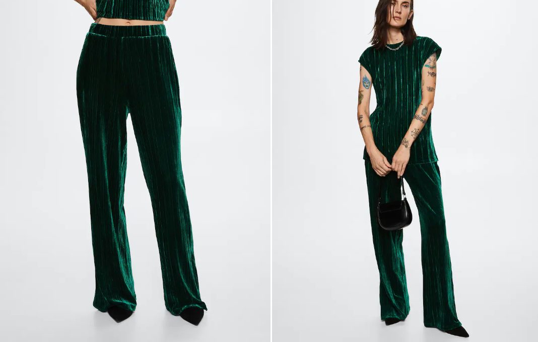 pantalon recto terciopelo