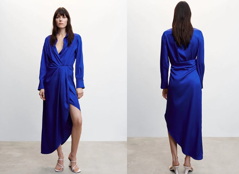 VESTIDO SATINADO ABERTURA