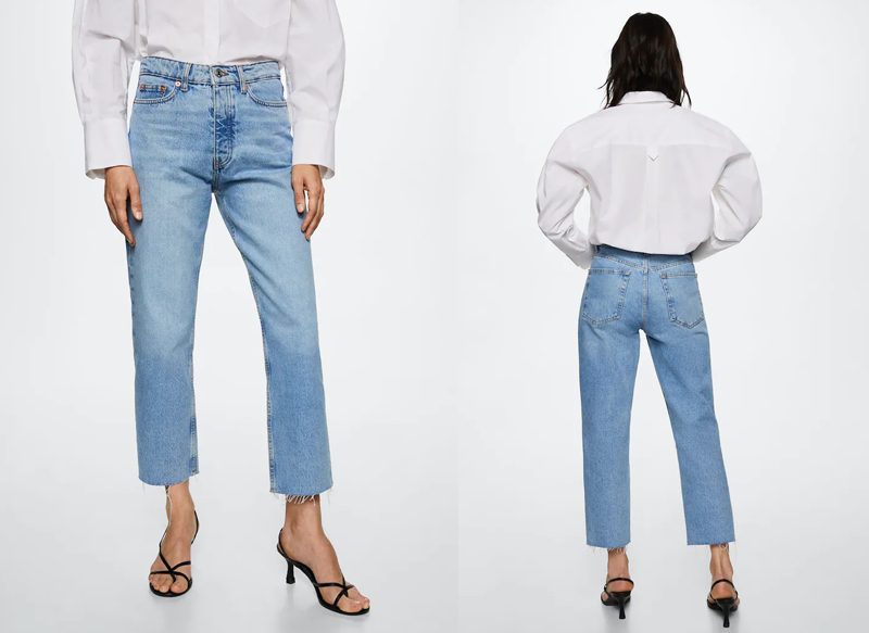 JEANS RECTOS TIRO ALTO CROP, UNA DE LAS PRENDAS DE TENDENCIA