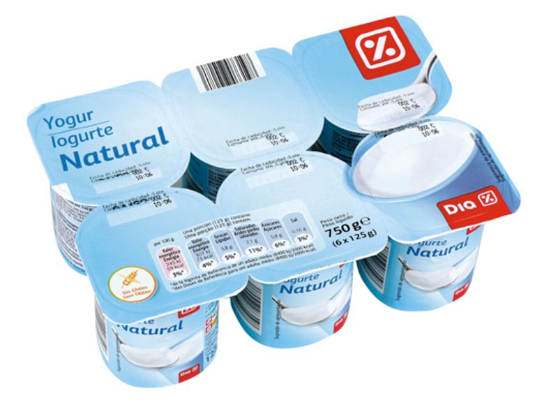 YOGUR NATURAL DE DÍA, EN SEGUNDO LUGAR