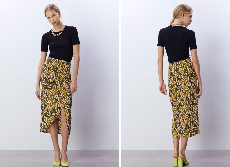 FALDA ESTAMPADA DE SFERA