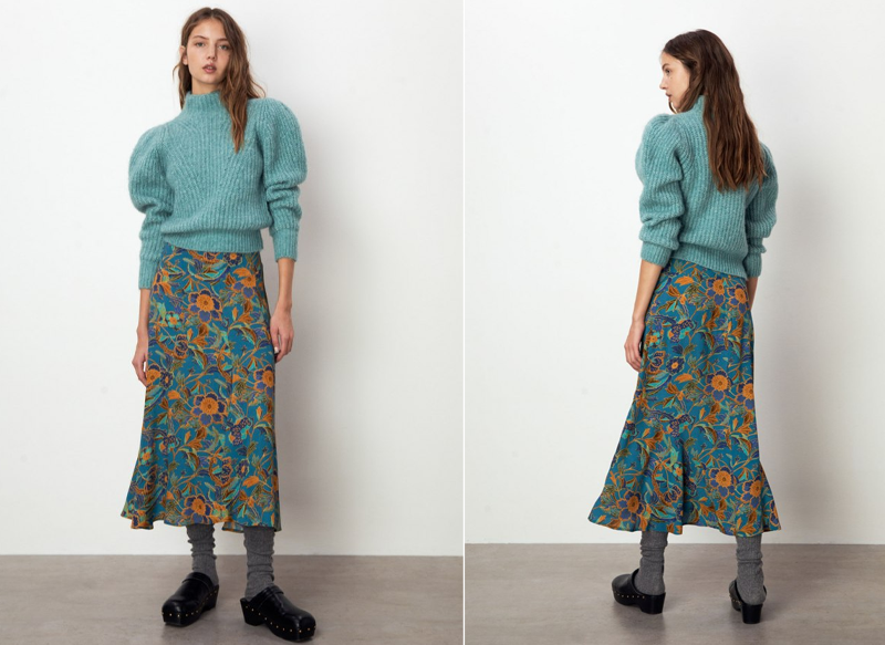 FALDA CORTES ESTAMPADA