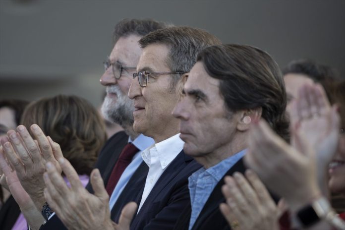 Feijóo, Aznar y Rajoy