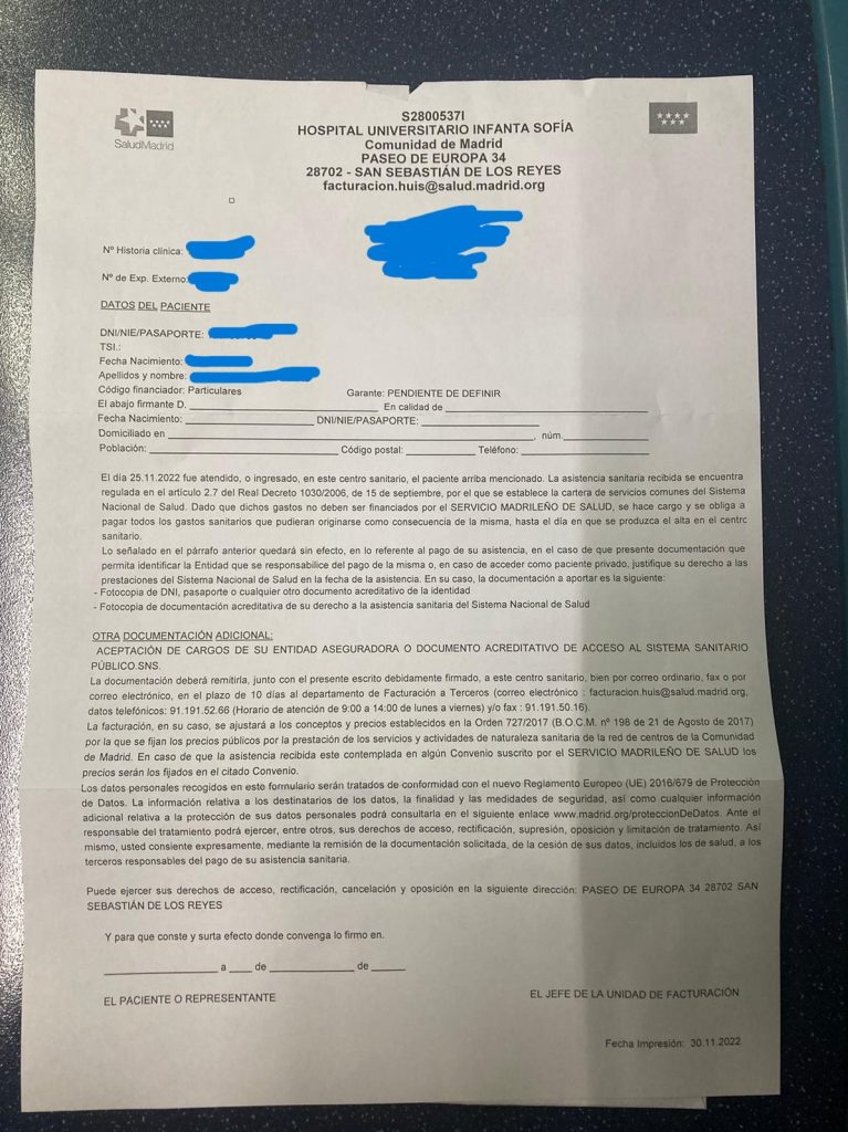 Los hospitales de la Comunidad de Madrid hostigan a pacientes con las facturas de consumo 1 Moncloa Hospital Universitario Infanta Sofia Moncloa