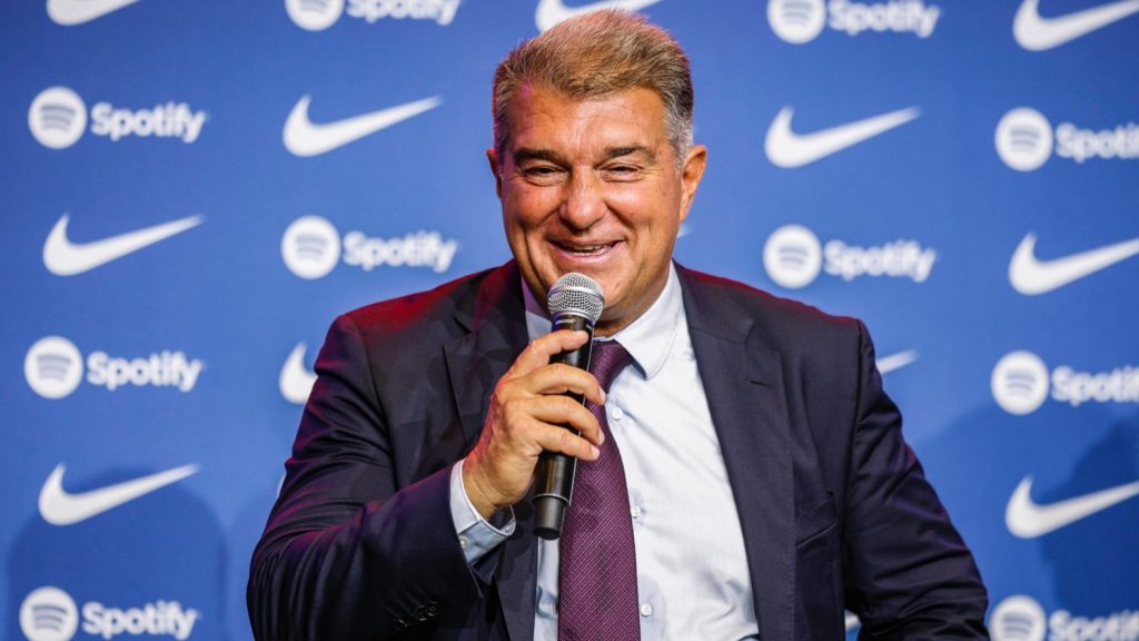 Joan Laporta, presidente del FC Barcelona