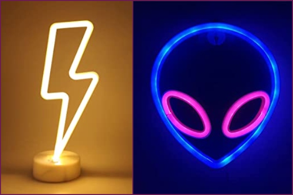 Ovnis, rayos y más 10 luces de neón chulísimas de Amazon por menos de 20 euros para decorar tu hogar