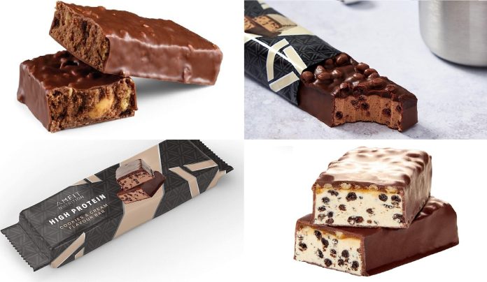 Barritas de proteínas de Amfit Nutriton en Amazon