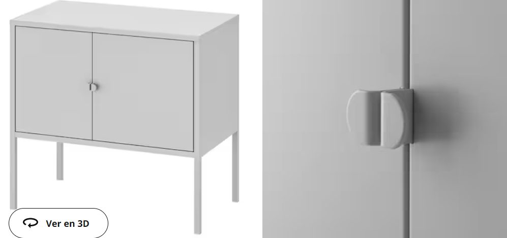 armario metal gris