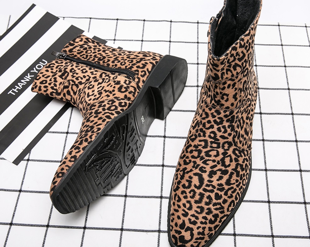 botines estampado leopardo