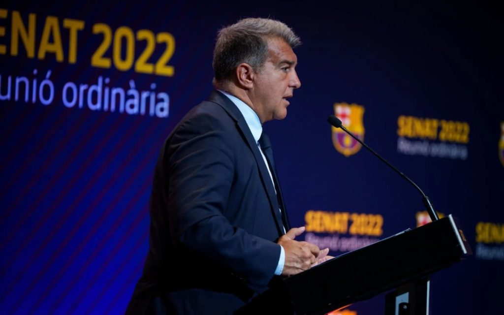 Joan Laporta, presidente del FC Barcelona