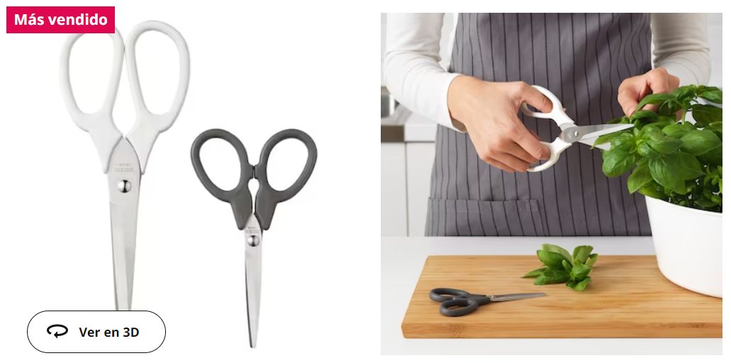 juego de 2 tijeras chollos de ikea