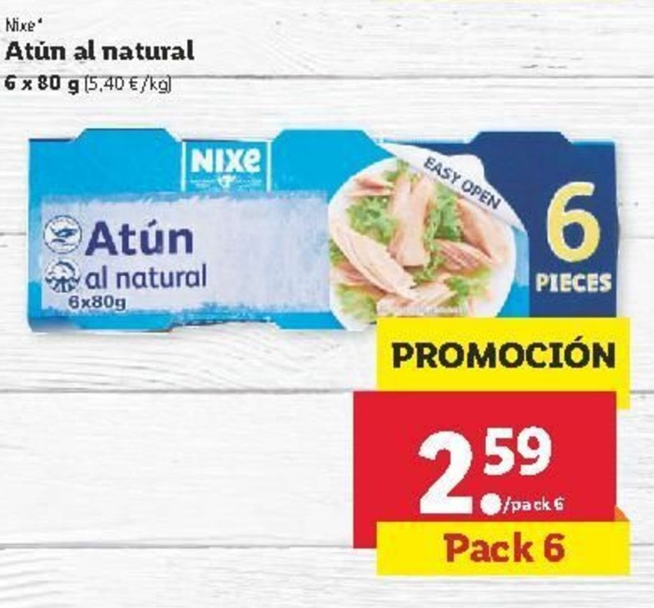 precio paquete atun lidl