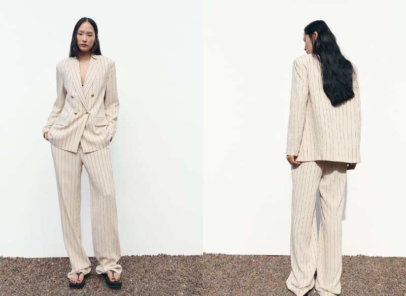 BLAZER CRUZADA RAYA DIPLOMÁTICA, UNA DE LAS BLAZERS DE ZARA MÁS INTERESANTES