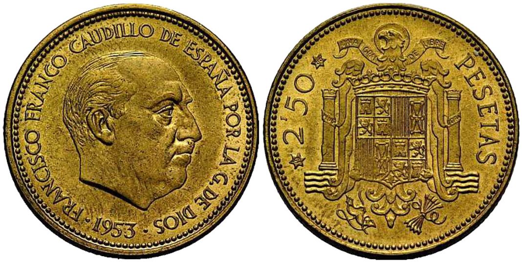 2,5 pesetas 1953