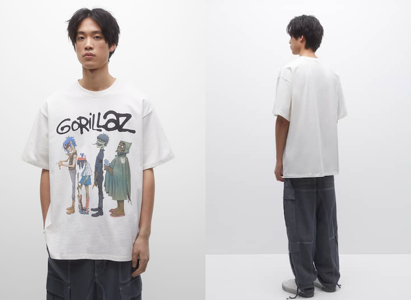 CAMISETA GORILLAZ BLANCA